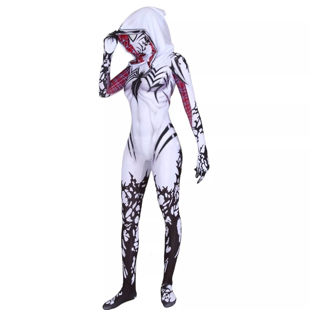 Marvel Ghost Spider Gwen Stacey Anti-Venom Cosplay Costume